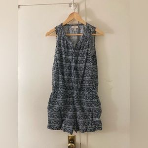 Linen sleeveless romper, summer, not see through